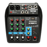 Maxbell Portable 4 Channel Digital Sound Mixing Console 48V Amplifier