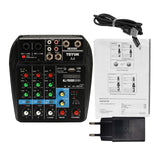 Maxbell Portable 4 Channel Digital Sound Mixing Console 48V Amplifier