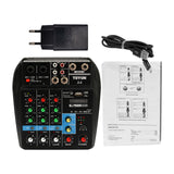 Maxbell Portable 4 Channel Digital Sound Mixing Console 48V Amplifier