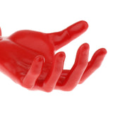 Maxbell 3D Guitar Holder Bracket Instrument Stand Rack Acoustic Studio Decoration red left