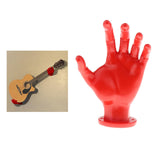 Maxbell 3D Guitar Holder Bracket Instrument Stand Rack Acoustic Studio Decoration red left