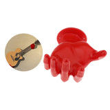 Maxbell 3D Guitar Holder Bracket Instrument Stand Rack Acoustic Studio Decoration red left