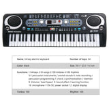 Maxbell 54 Key Digital Music Electronic Keyboard Key Board Electric Piano EU Plug