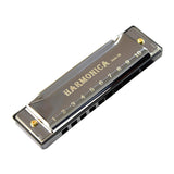 Maxbell Blues Harmonica Diatonic Harp Mouth Organ 10 Hole Musical Instrument Silver
