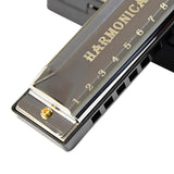 Maxbell Blues Harmonica Diatonic Harp Mouth Organ 10 Hole Musical Instrument Silver