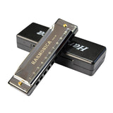 Maxbell Blues Harmonica Diatonic Harp Mouth Organ 10 Hole Musical Instrument Silver