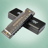 Maxbell Blues Harmonica Diatonic Harp Mouth Organ 10 Hole Musical Instrument Silver