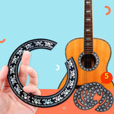 Maxbell 5/Set Soundhole Rosette Decal Sticker for 39'' inch Classic Guitar DIY Parts
