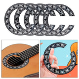 Maxbell 5/Set Soundhole Rosette Decal Sticker for 39'' inch Classic Guitar DIY Parts
