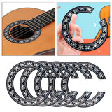 Maxbell 5/Set Soundhole Rosette Decal Sticker for 39'' inch Classic Guitar DIY Parts
