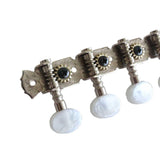 Maxbell Guitar Mandolin Tuning Pegs Keys Round Heads Machine Heads Double Hole