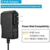 Maxbell 850mA Power Adapter for Electric Guitar Effects Pedal Tip-Negative 5 Way