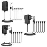 Maxbell 850mA Power Adapter for Electric Guitar Effects Pedal Tip-Negative 5 Way