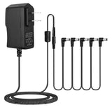 Maxbell 850mA Power Adapter for Electric Guitar Effects Pedal Tip-Negative 5 Way