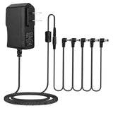 Maxbell 850mA Power Adapter for Electric Guitar Effects Pedal Tip-Negative 5 Way