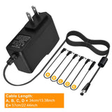 Maxbell 850mA Power Adapter for Electric Guitar Effects Pedal Tip-Negative 5 Way