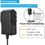 Maxbell 850mA Power Adapter for Electric Guitar Effects Pedal Tip-Negative 5 Way