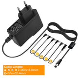 Maxbell 850mA Power Adapter for Electric Guitar Effects Pedal Tip-Negative 5 Way