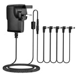 Maxbell Power Adapter Cable for Guitar Pedal Keyboard Power Supplies 5 Way Cord