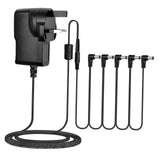 Maxbell Power Adapter Cable for Guitar Pedal Keyboard Power Supplies 5 Way Cord