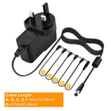 Maxbell Power Adapter Cable for Guitar Pedal Keyboard Power Supplies 5 Way Cord
