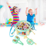 Maxbell Kids Drum Toy Music Instrument Kit Early Learning Education Toy Green