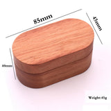 Maxbell Wooden Guitar Pick Plectrum Storage Box Holder Case with 3 Picks