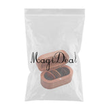 Maxbell Wooden Guitar Pick Plectrum Storage Box Holder Case with 3 Picks