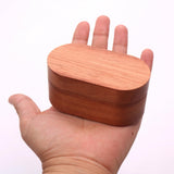 Maxbell Wooden Guitar Pick Plectrum Storage Box Holder Case with 3 Picks