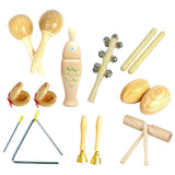 Maxbell Percussion Instruments Toy with Storage Bag Musical Instrument Set for Boys 9-piece 0.805Kg
