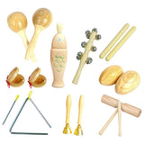 Maxbell Percussion Instruments Toy with Storage Bag Musical Instrument Set for Boys 9-piece 0.805Kg