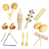 Maxbell Percussion Instruments Toy with Storage Bag Musical Instrument Set for Boys 9-piece 0.805Kg