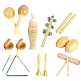 Maxbell Percussion Instruments Toy with Storage Bag Musical Instrument Set for Boys 9-piece 0.805Kg