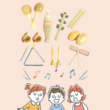 Maxbell Percussion Instruments Toy with Storage Bag Musical Instrument Set for Boys 9-piece 0.805Kg