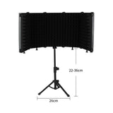Maxbell Studio Microphone Isolation Shield Mic Sound Absorbing Foam for Vocals 5 Panels