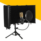 Maxbell Studio Microphone Isolation Shield Mic Sound Absorbing Foam for Vocals 5 Panels