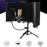 Maxbell Studio Microphone Isolation Shield Mic Sound Absorbing Foam for Vocals 5 Panels