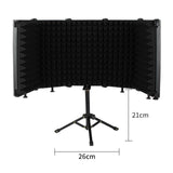 Maxbell Studio Microphone Isolation Shield Mic Sound Absorbing Foam for Vocals 5 Panels