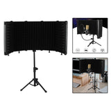 Maxbell Studio Microphone Isolation Shield Mic Sound Absorbing Foam for Vocals 5 Panels