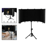 Maxbell Studio Microphone Isolation Shield Mic Sound Absorbing Foam for Vocals 5 Panels