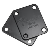 Maxbell Electric Guitar Neck Plate Back Plate With 4 Mounting Screws Black