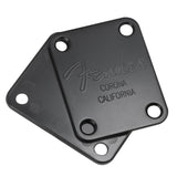 Maxbell Electric Guitar Neck Plate Back Plate With 4 Mounting Screws Black