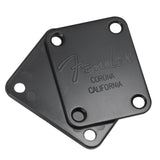 Maxbell Electric Guitar Neck Plate Back Plate With 4 Mounting Screws Black