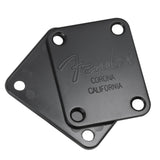 Maxbell Electric Guitar Neck Plate Back Plate With 4 Mounting Screws Black