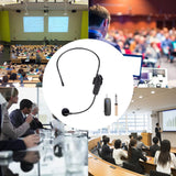 Maxbell Handheld Headset Microphone UHF Wireless Headset Mic for Speech Teaching