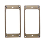 Maxbell 2x Guitar Pickup Ring Bridge Neck Pickups Cover Frame for DIY Accessory Bronze
