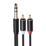 Maxbell Audio Metal 3.5mm Stereo Jack to 2 RCA Phone Cable 6.35mm to 2RCA Cable 5M