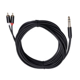 Maxbell Audio Metal 3.5mm Stereo Jack to 2 RCA Phone Cable 6.35mm to 2RCA Cable 5M