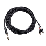 Maxbell Audio Metal 3.5mm Stereo Jack to 2 RCA Phone Cable 6.35mm to 2RCA Cable 5M