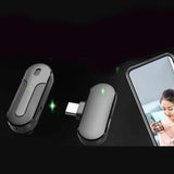 Maxbell Wireless Lapel Mic Lavalier Microphone Type C with Charging Box Professional Dual Mic